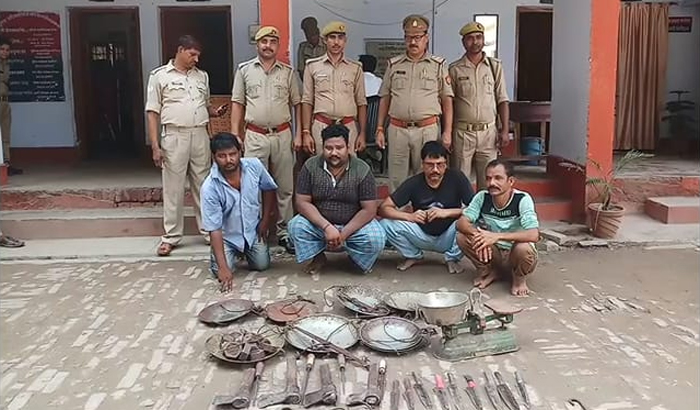 Bahraich: 5 quintal illegal meat recovered in raid, 4 arrested