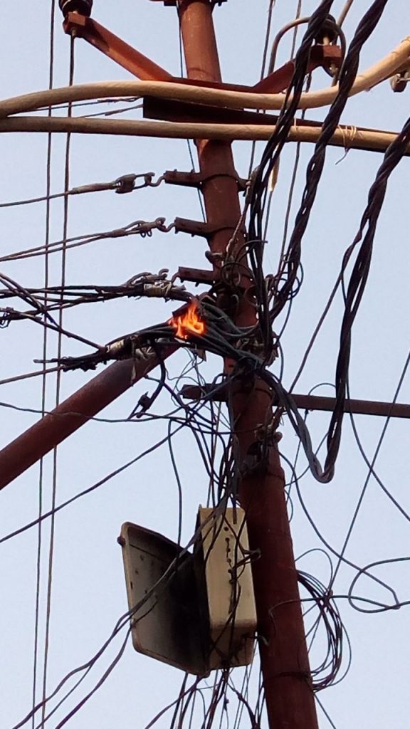 unnao 11000 volt high tension wire spread among high population