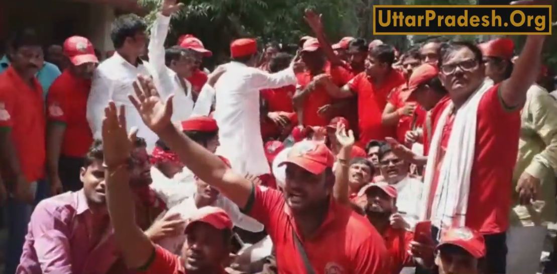 bharat bandh samajwadi party protest