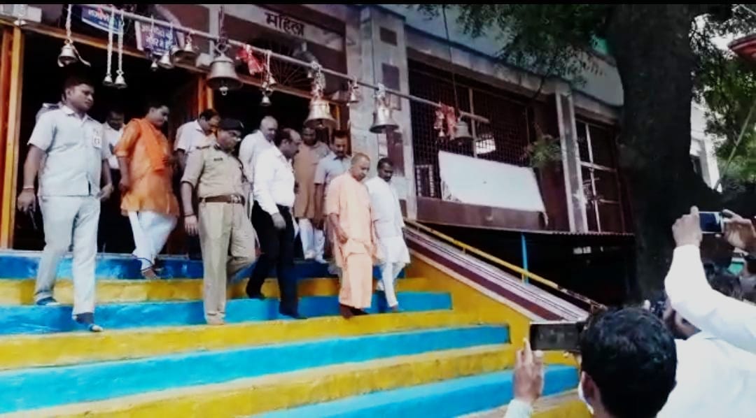 After meeting the flood victims CM visits Chandrika temple