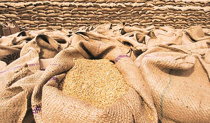 Allahabad: two sacks of government foodgrains found near the pond