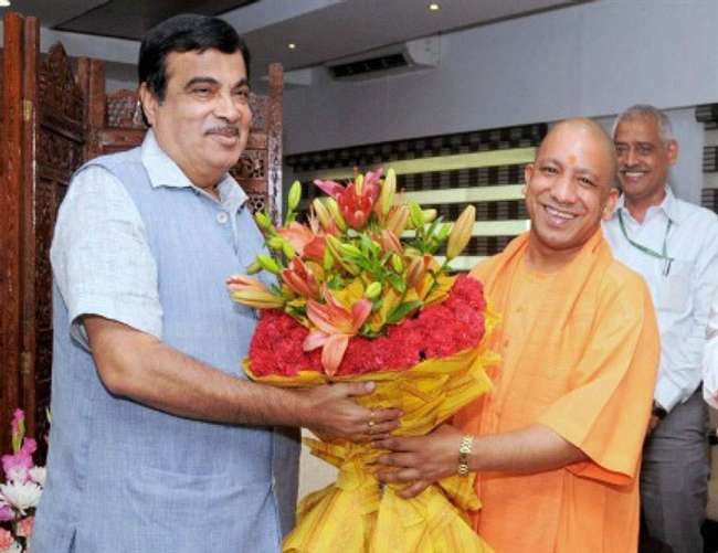 Gadkari and CM Yogi launch project 1224 crore to Basti-Siddhartha Nagar