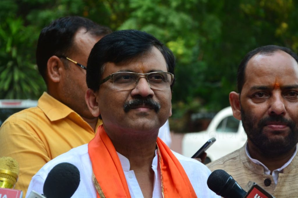 MP Sanjay Raut announced to support bjp if Ram temple ordinance