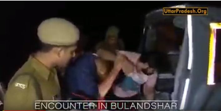 Police encounter with two Wanted criminals in Bulandshahr