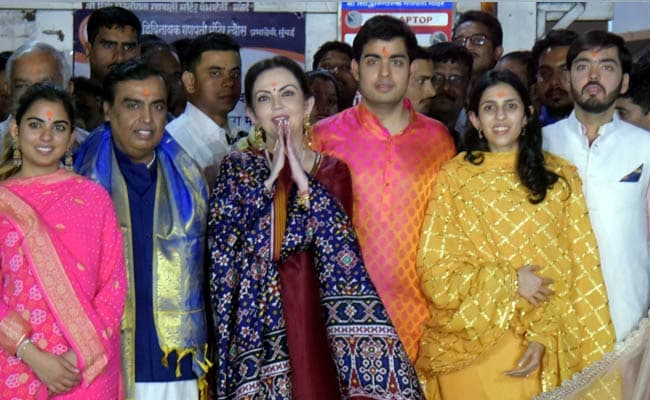 Nita Ambani with Mukesh Ambani