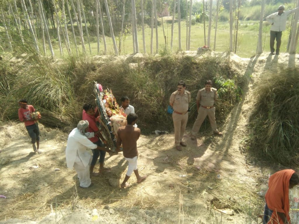 durga puja immersion in police administration protection