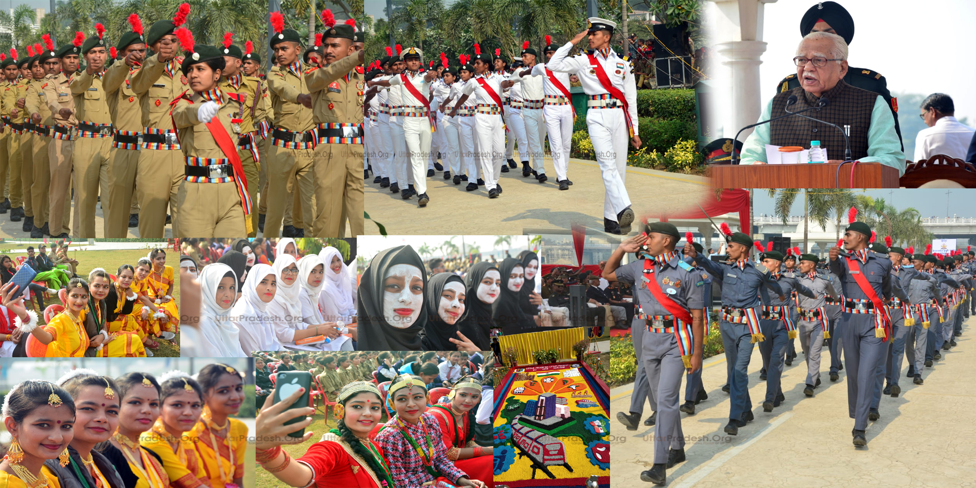 NCC Foundation Day 2018 Governor Welcomes March Past