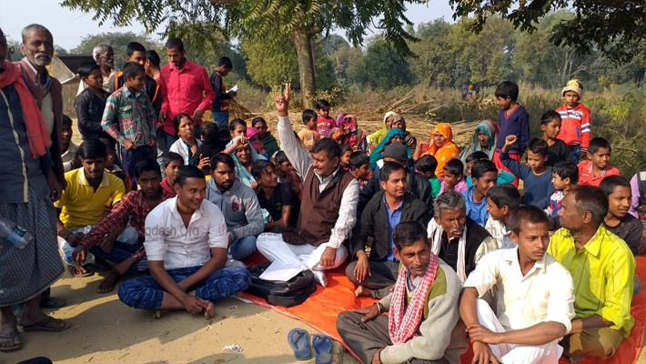 Jan Raksha Party Protest Against Urdu Arabi-Farsi University in Lucknow