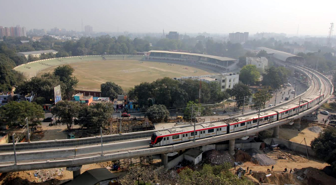 Lucknow Metro First Trial Run Inside Tunnel