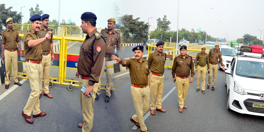 SSP Checks Vehicles during Traffic Campaign in Lucknow