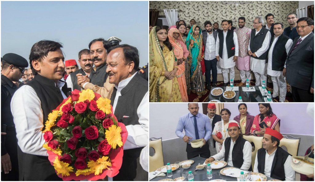 akhilesh yadav attended marriage ceremony program