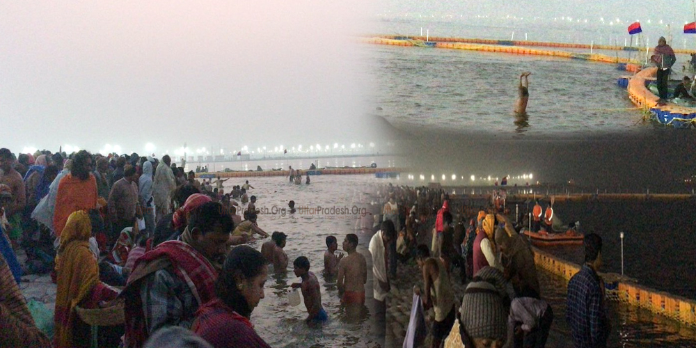 Devotees Take Dip of Faith at Triveni Sangam