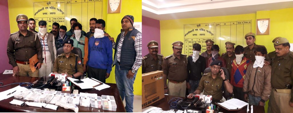 Eight Members Arrested of Thieves Gang by Ghazipur and Indiranagar Police