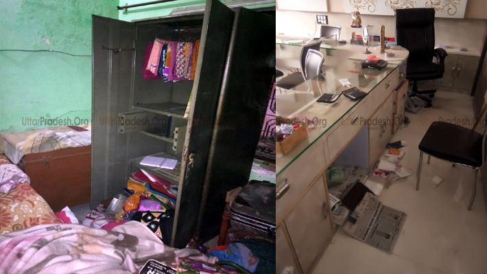 Robbery in Shubh Shagun Jewellers Khurdahi Bazar Gosaiganj Lucknow