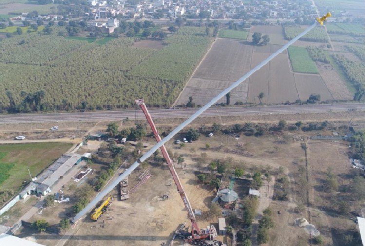 The country's tallest tricolor flag will be hoisted soon in UP