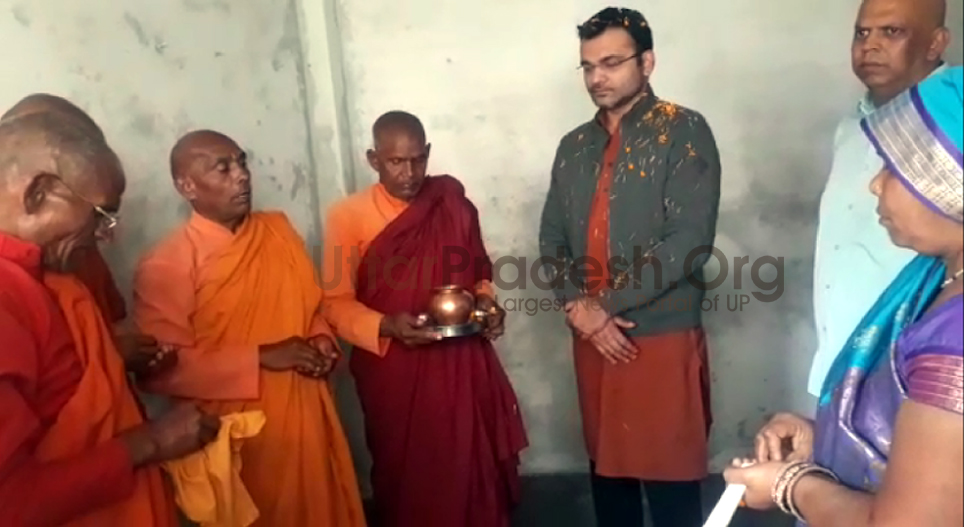 Chairman of GCRG Built a Room For Buddhist Monk In BKT