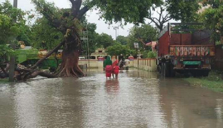 Police station in submerged