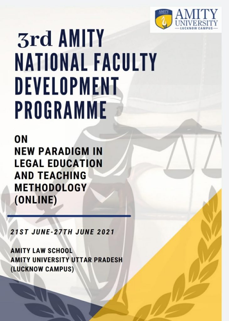 3rd AMITY NATIONAL FACULTY DEVELOPMENT PROGRAM