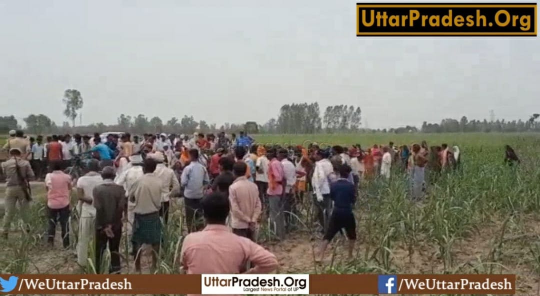 hardoi-womans-body-found-in-sugarcane-field-in-shahabad