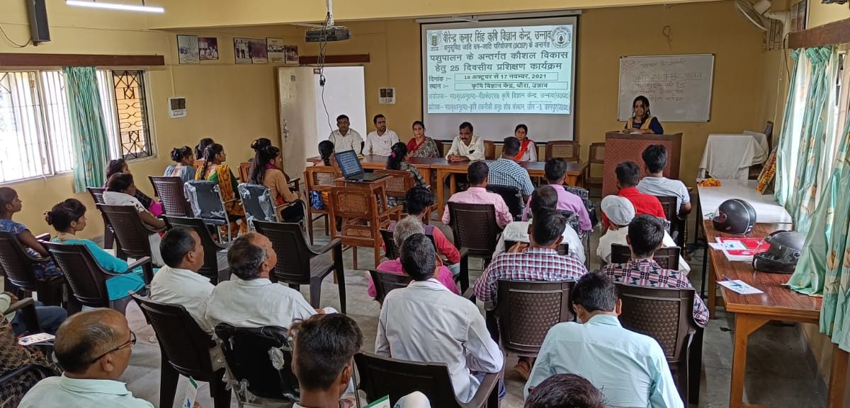 कुक्कुट पालन के पच्चीस दिवसीय प्रशिक्षण कार्यक्रम का शुभारंभ,किसानों को प्रशिक्षित कर जागरूक किया जायेगा।