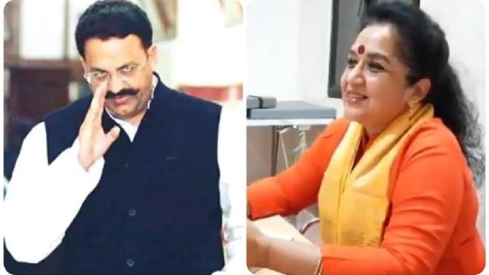 bjp-leader-dr-alka-rai-along-with-brother-arrested-mukhtar-ansari