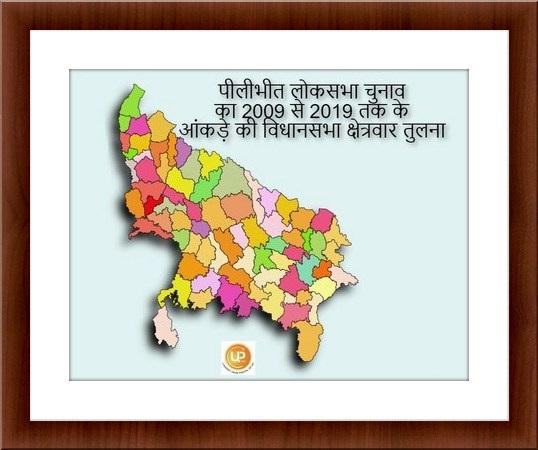 Pilibhit Lok Sabha Assembly Wise Results Analysis and comparison 2009 2014 2019 parliamentary constituency Elections