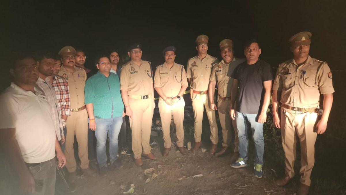 मथुरा-पुलिस और बदमाश के बीच हुई मुठभेड़