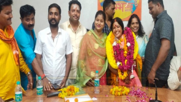 Prayagraj BJP District President-sanjay-gupta-president-of-prayagraj-mahanagar-nirmala-of-prayagraj-gangapar-and-rajesh-shukla-of-prayagraj-yamunapar