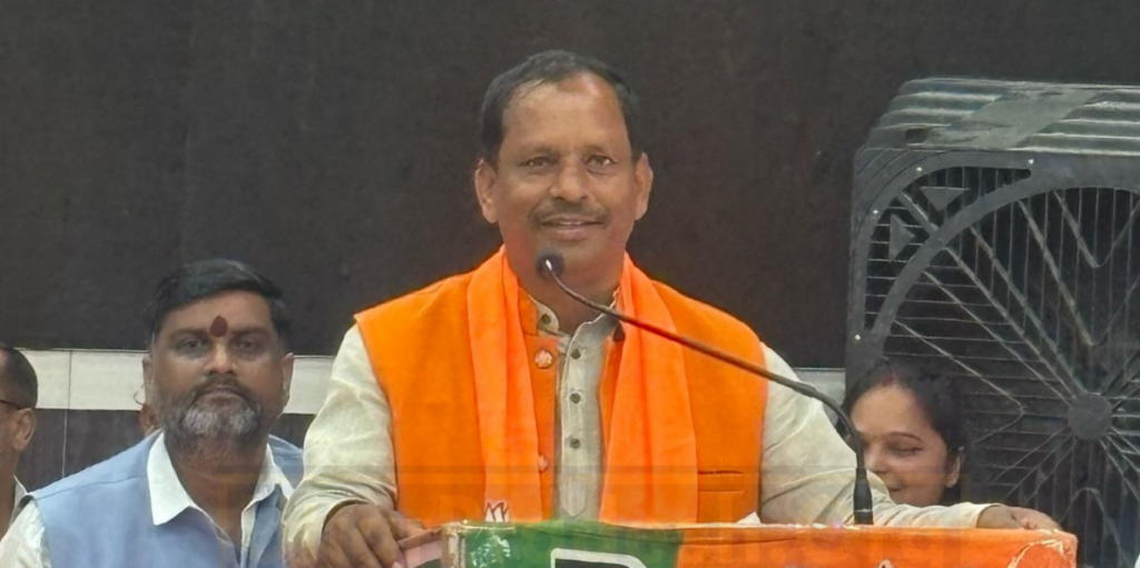 Ramashrya Maurya elected as Mau Bjp District President